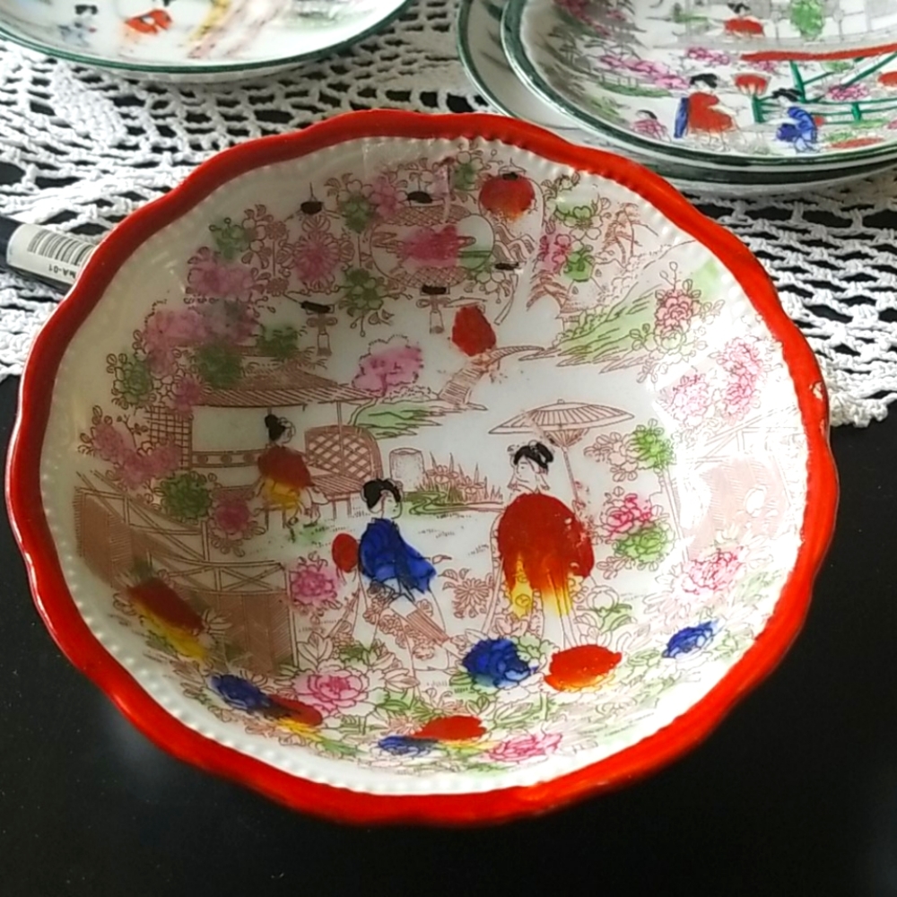 Vintage Japanese Bowl Mid Century Modern